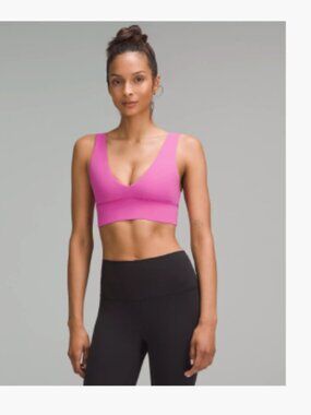 lululemon Align™ V-Neck Bra A/B Pow Pink Tone Size 8